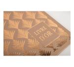 Livre d'or 140 pages tranche or - Format 21x19cm - PALMYRE