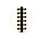 Notebook Léo ligné 15 x 21 cm - Beige