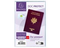Estuche Exacompta 10 fundas de protección para pasaporte PVC liso 15x100º - 133x95mm