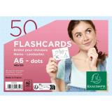 Paquet de 50 Flashcards sous film + anneau - bristol dots perforé - Format A6