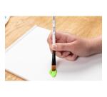 Darwi For You pinceau plat 9,50 mm taille 8 - Blanc