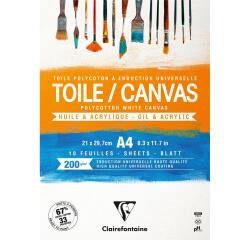 Toile à peindre Cosmos bloc collé 10F A4 200g