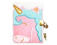 Journal intime fourrure, Licorne - Rose