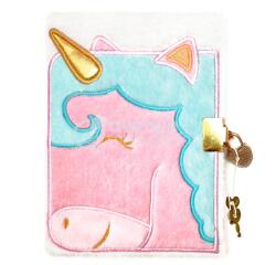 Journal intime fourrure, Licorne - Rose