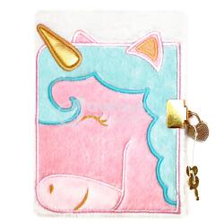 Journal intime fourrure, Licorne - Rose