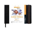 Rhodia Touch Mixed Media Book, papier Paint'On extra-blanc 250g - A5 paysage, 40 pages - Noir
