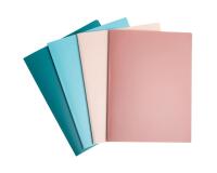 Protège-documents semi-rigide en PP recyclé 80 vues Skandi - Couleurs assorties