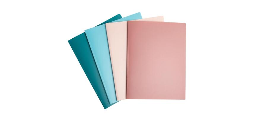 Carpetas de 40 fundas con polipropileno reciclado Skandi - 24x32 cm, A4 - Colores surtidos