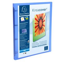 Classeur 4 anneaux 15mm polypropylène chromaline 5/10e Kreacover® - A4