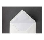 20 enveloppes C6(114x162mm)toile impériale doublées gommées - Blanc