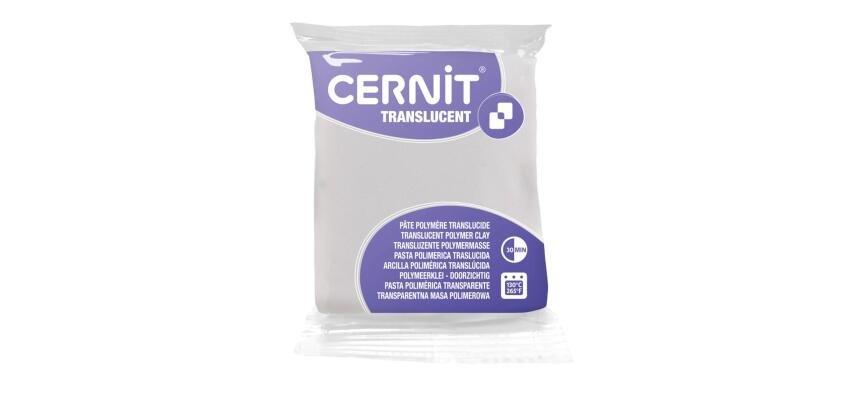 Cernit TRANSLUCENT 56 g Glitter blanc - Glitter blanc