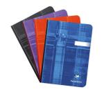 Carnet brochure dos toilé A5 192 pages petits carreaux - Assortis