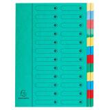 Exacompta Harmonika Multipart File, A4, 24 sections - Green