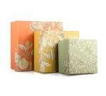 Jardin des Sens, Set de 3 boîtes gigognes carrées 25x25x12 cm, 20x20x11cm, et 16x16x10 cm