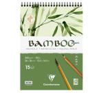 Bamboo, Spiralblock mit 15 Blatt Bambuspapier, 26x36 cm, 250g