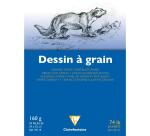 Dessin à Grain bloc collé 20F 24x32cm 160g