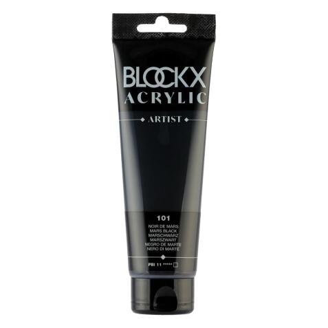 Peinture acrylique fine tube 120ml - Noir de mars