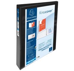 Classeur personnalisable rigide 2 poches KreaCover - 4 anneaux en D 30mm - A4 maxi