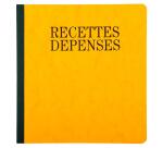 Piqûre 21x19cm recettes-dépenses 80 pages - Couleurs assorties