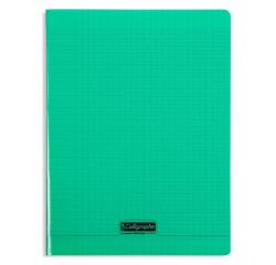 Cahier piqué 8000 POLYPRO A4 192 pages grands carreaux 90 g - Vert