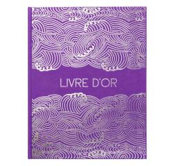 Livre d'or 100 pages tranche argent Japan