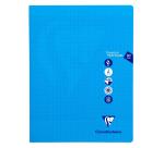 Cahier Travaux Pratiques piqué Mimesys 24x32cm 80 pages grands carreaux + uni couverture polypropylène Couleur aléatoire - Assortis