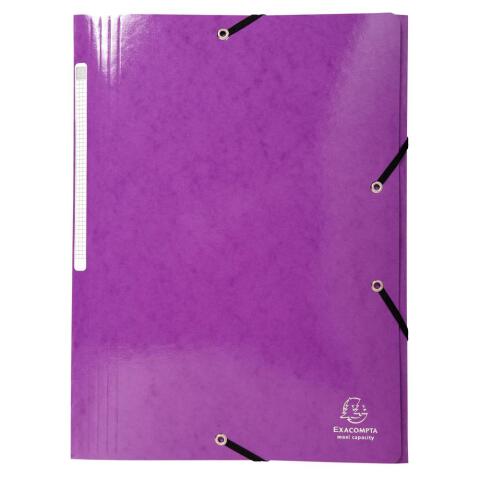 Carpetas con gomas y 3 solapas, maxi capacity Iderama® 425 g/m2 - Morado