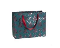 Premium Velvet2, sac shop. 32x13x24,5cm - Vert