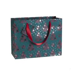 Premium Velvet2, sac shop. 32x13x24,5cm - Vert
