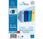 Set de 4 porte-revues Mag-Cube Bee Blue - Couleurs assorties