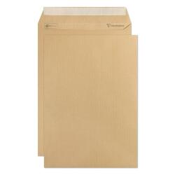 Boite de 250 Pochettes Kraft Milleraies Brun C4-229x324 mm - Auto-Adhésives - 90g/m2 - Brun