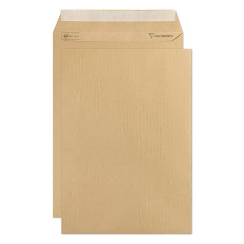 Boite de 250 Pochettes Kraft Milleraies Brun C4-229x324 mm - Auto-Adhésives - 90g/m2 - Brun
