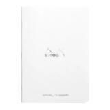 Cahier piqué Rhodia Classic 14,8x21 cm 96 pages dot non détachables 80g - Blanc
