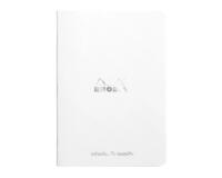 Cahier piqué Rhodia Classic 14,8x21 cm 96 pages dot non détachables 80g - Blanc