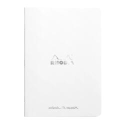 Cahier piqué Rhodia Classic 14,8x21 cm 96 pages dot non détachables 80g - Blanc