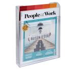 Distributeur de prospectus vertical A4 - Cristal