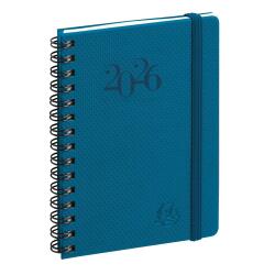 Agenda de poche Eurotime 13S spiralé Swan 9 x 13 cm Semainier Janvier à décembre 2026 - Couleurs assorties