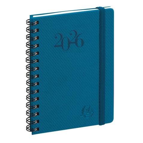 Agenda de poche Eurotime 13S spiralé Swan 9 x 13 cm Semainier Janvier à décembre 2026 - Couleurs assorties