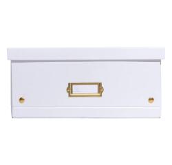 Flat cardboard storage box 33x50x16cm Néo Déco