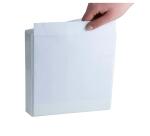 Classeur personnalisable rigide 3 poches KreaCover - 2 anneaux en D 20mm - A5 - Blanc