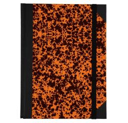 Carnet Marbre 220x170, 192 pages lignées - Orange