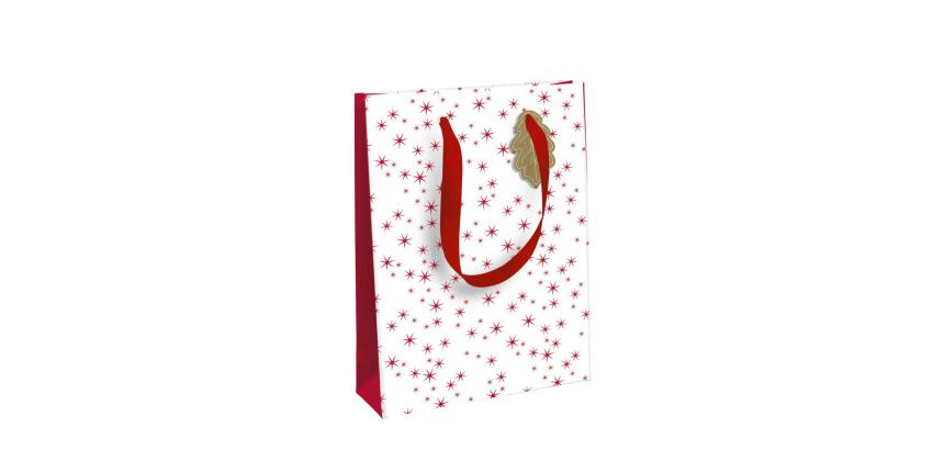 Pomme d'amour, sac large 26,5x14x33 cm - Blanc