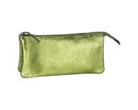 CUIRISÉ Grande Pochette 2 compartiments 22x11 cm - Vert