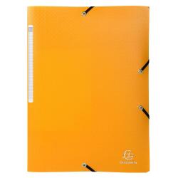 3 Flap Folders with Elastic Straps Opak Polypropylene A4.