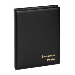 Agenda de bureau semainier Pratic S spiralé Barbara 14 x 18 cm Janvier à décembre 2026 - Noir