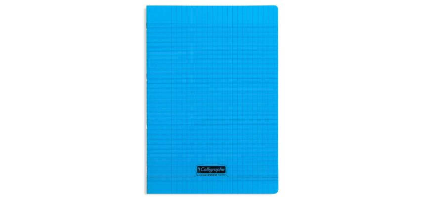 Cahier piqué 8000 POLYPRO A4 48 pages grands carreaux 90 g - Bleu