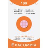 Pk 100 Exa Record Cards 100x150 5/5 Ast - Assorted colours