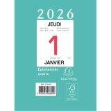 Bloc éphéméride neutre sans support 9,8 x 13,4 cm - 2026 - Vert