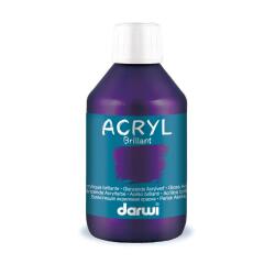 Darwi Flacon de 250 ml de Peinture Acrylique Universelle Brillante - Violet