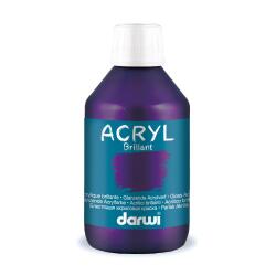 Darwi Flacon de 250 ml de Peinture Acrylique Universelle Brillante - Violet